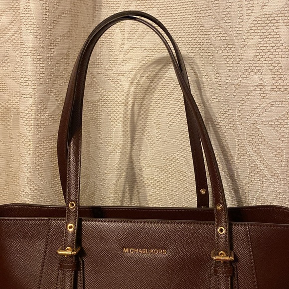 Michael Kors Burgundy Tote - Picture 2 of 12